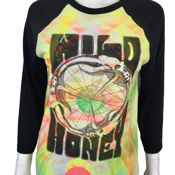 Mermaids Air brushed Wild Honey Graphic Teel Shirt - Picture 2 of 5